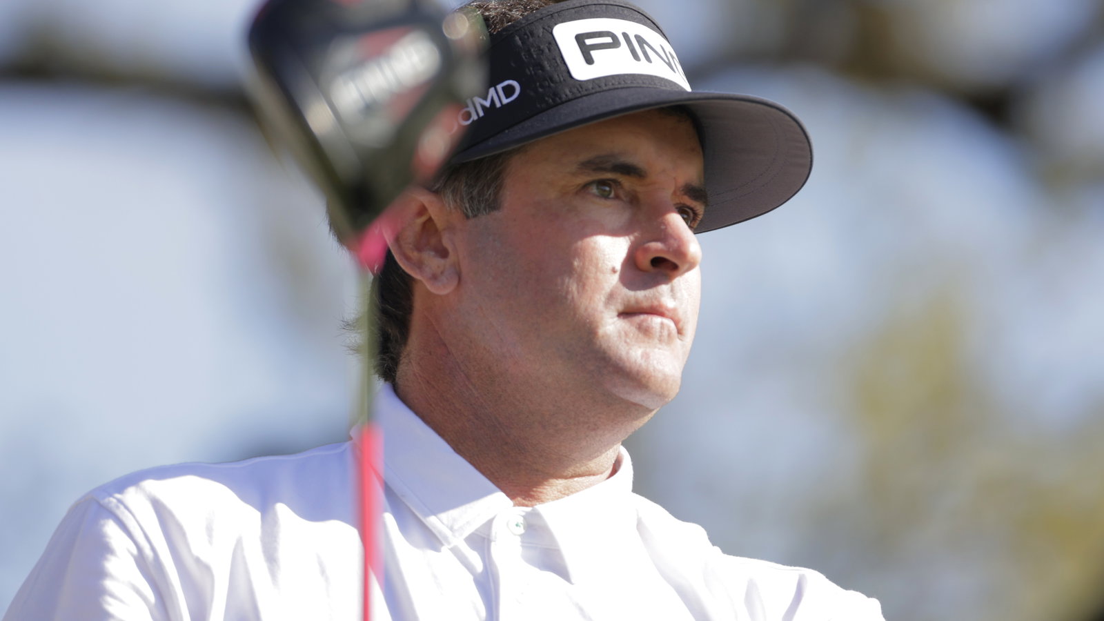 Bubba Watson shows off his new Jordan shoes ahead of The Masters
